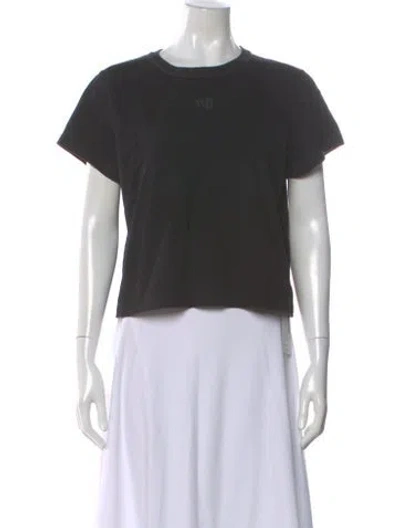 Pre-owned Alexander Wang Crew Neck Short Sleeve T-shirt In Gray