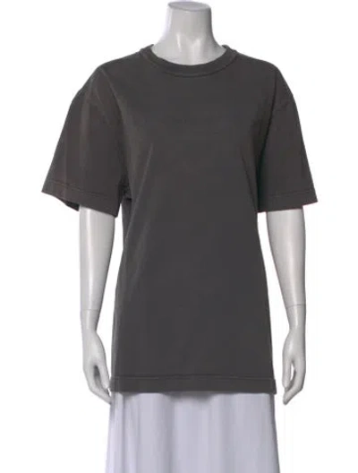 Pre-owned Alexander Wang Crew Neck Short Sleeve T-shirt In Gray