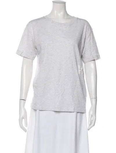 Pre-owned Alexander Wang Crew Neck Short Sleeve T-shirt In Gray