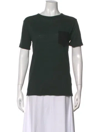 Pre-owned Alexander Wang Crew Neck Short Sleeve T-shirt In Green