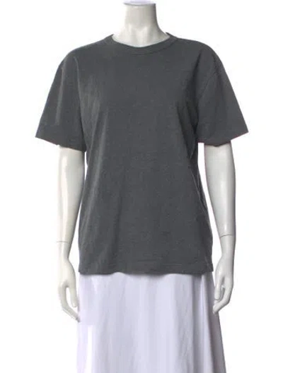Pre-owned Alexander Wang Crew Neck Short Sleeve T-shirt In Grey