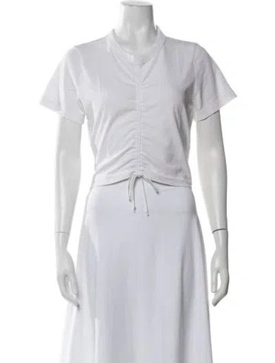 Pre-owned Alexander Wang Crew Neck Short Sleeve T-shirt In Neutrals