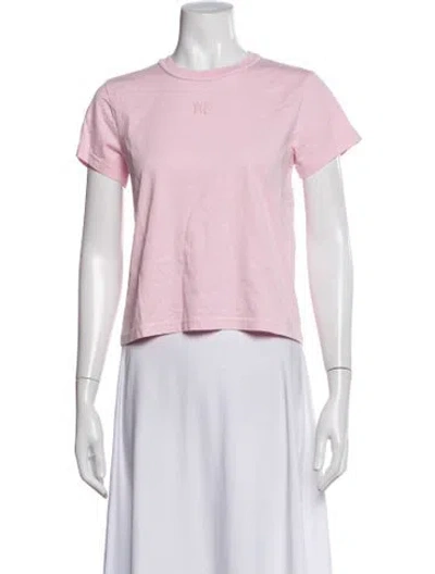 Pre-owned Alexander Wang Crew Neck Short Sleeve T-shirt In Pink
