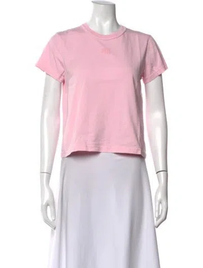 Pre-owned Alexander Wang Crew Neck Short Sleeve T-shirt In Pink