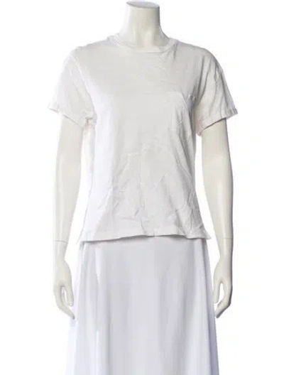 Pre-owned Alexander Wang Crew Neck Short Sleeve T-shirt In White