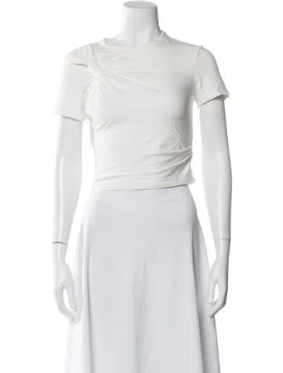 Pre-owned Alexander Wang Crew Neck Short Sleeve T-shirt In White