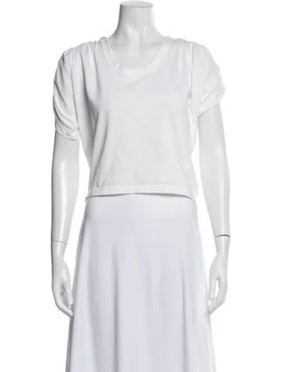 Pre-owned Alexander Wang Crew Neck Short Sleeve T-shirt In White