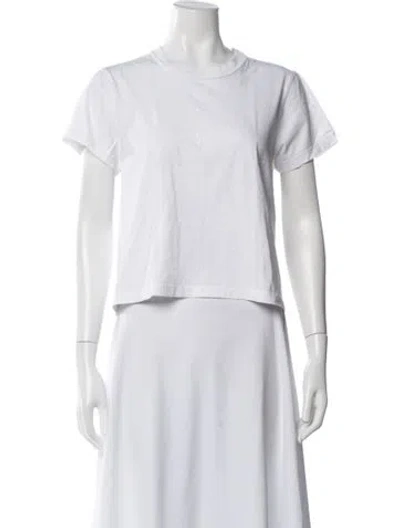 Pre-owned Alexander Wang Crew Neck Short Sleeve T-shirt In White