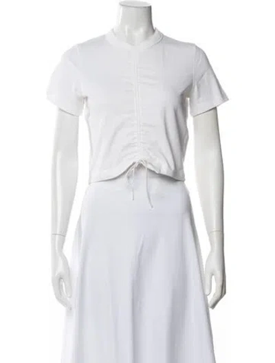 Pre-owned Alexander Wang Crew Neck Short Sleeve T-shirt In White