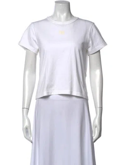 Pre-owned Alexander Wang Crew Neck Short Sleeve T-shirt In White