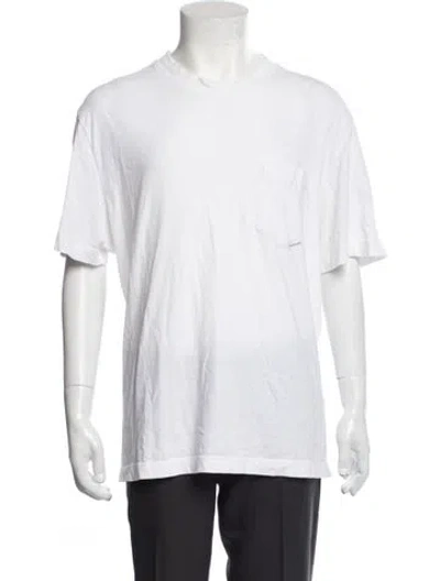 Pre-owned Alexander Wang Crew Neck Short Sleeve T-shirt In White