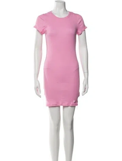 Pre-owned Alexander Wang Crew Neck Short Sleeve Tunic In Pink