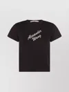 Alexander Wang Crew Neck Short Sleeves Top In Black