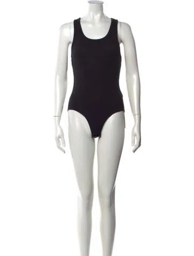 Pre-owned Alexander Wang Crew Neck Sleeveless Bodysuit In Black