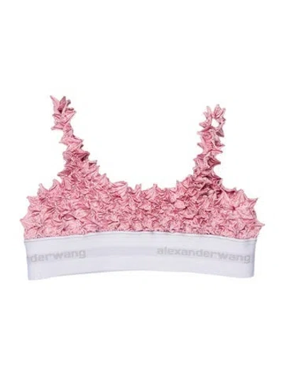 Pre-owned Alexander Wang Crew Neck Sleeveless Crop Top In Pink