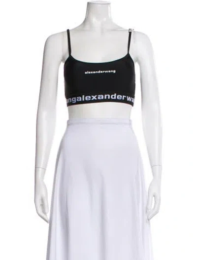 Pre-owned Alexander Wang Crew Neck Sleeveless Sports Bra In White