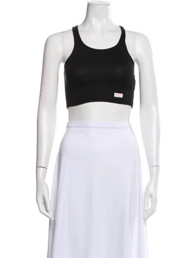 Pre-owned Alexander Wang Crew Neck Sleeveless Sports Bra In White