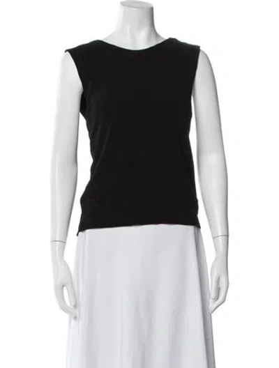 Pre-owned Alexander Wang Crew Neck Sleeveless Top In Black