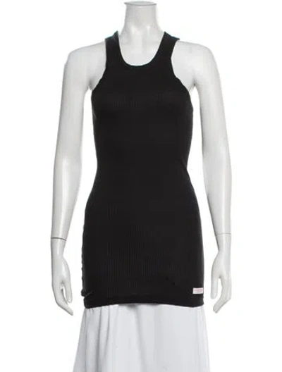 Pre-owned Alexander Wang Crew Neck Sleeveless Top In Black