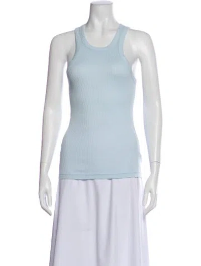 Pre-owned Alexander Wang Crew Neck Sleeveless Top In Blue