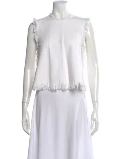 Pre-owned Alexander Wang Crew Neck Sleeveless Top In Neutral