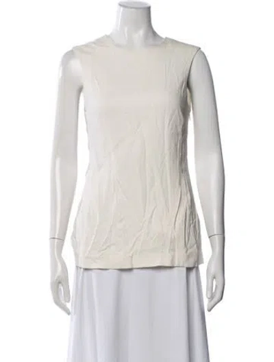Pre-owned Alexander Wang Crew Neck Sleeveless Top In Neutral