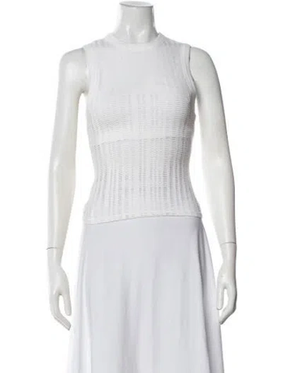Pre-owned Alexander Wang Crew Neck Sleeveless Top In Neutral