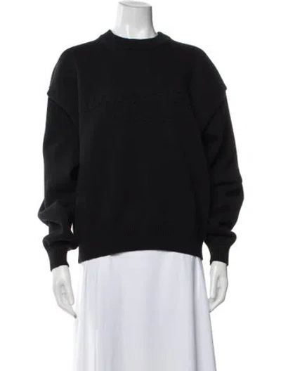 Pre-owned Alexander Wang Crew Neck Sweater In Black