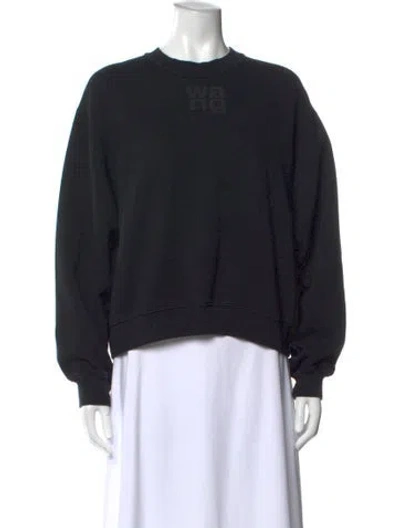 Pre-owned Alexander Wang Crew Neck Sweater In Black