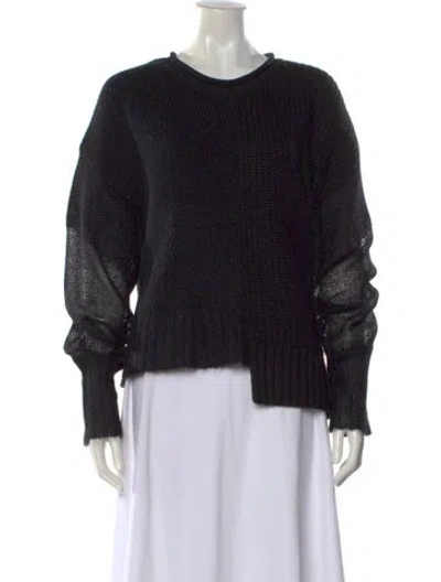 Pre-owned Alexander Wang Crew Neck Sweater In Black
