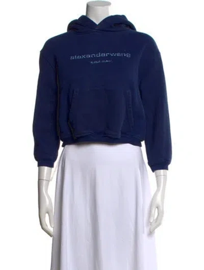 Pre-owned Alexander Wang Crew Neck Sweater In Blue