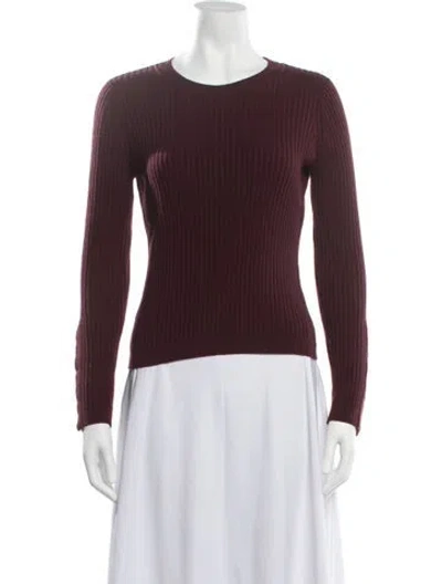 Pre-owned Alexander Wang Crew Neck Sweater In Burgundy