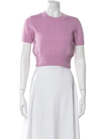 Pre-owned Alexander Wang Crew Neck Sweater In Purple