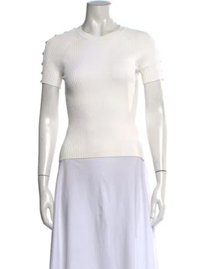 Pre-owned Alexander Wang Crew Neck Sweater In White
