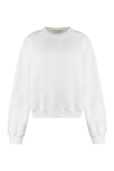 Alexander Wang Crew Neck Sweatshirt In White