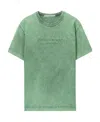 Alexander Wang Crewneck Short-sleeved T-shirt In Green
