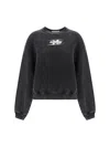Alexander Wang Blade Logo-embossed Sweatshirt In Cotton Terry