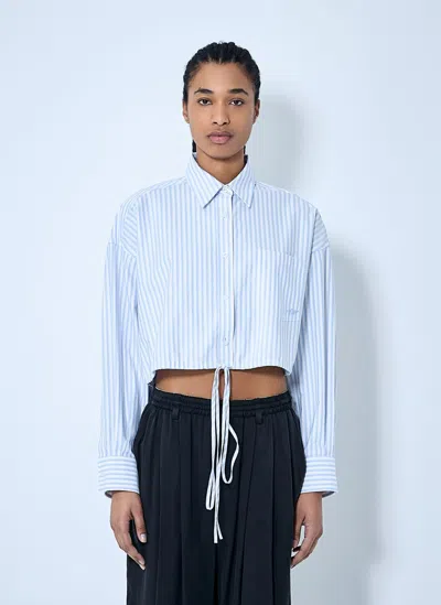 ALEXANDER WANG CROP BUTTON-DOWN SHIRT