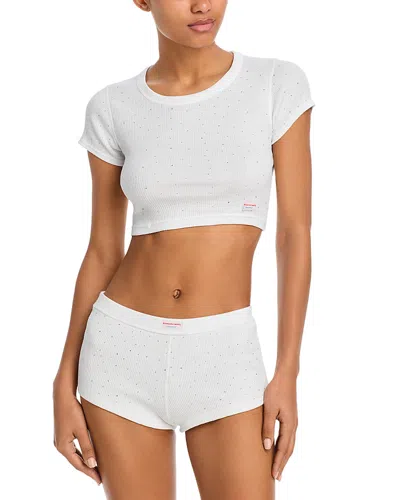 Alexander Wang Crop Top In White