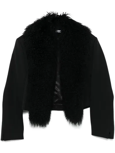 Alexander Wang Cropped Blazer In 黑色