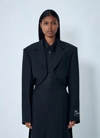 Alexander Wang Cropped Blazer In Black