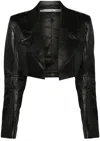 Alexander Wang Cropped Blazer In Black