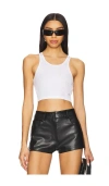 Alexander Wang White Cropped Tank Top