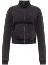 Alexander Wang Cropped Cotton Jacket In Black