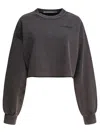 Alexander Wang Cropped Crewneck Sweatshirt