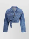 Alexander Wang Wrapped Tucker Jacket In Blue