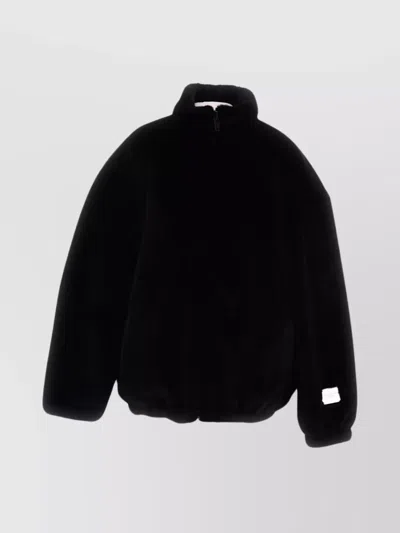 Alexander Wang Cropped Faux Fur Track Jacket