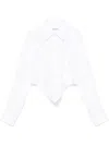 Alexander Wang Cropped-hemd In 100 - White