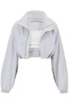 ALEXANDER WANG CROPPED JACKET WITH INTEGRATED TOP.