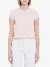 Alexander Wang Cropped Polo-style Cardigan In Pink